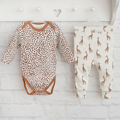 Комплект дитячого одягу Blanka Плямка бежевий р.92 110347