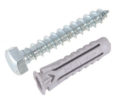 Дюбель універсальний із гвинтом для дерева 10x50 мм 4 шт. Friulsider