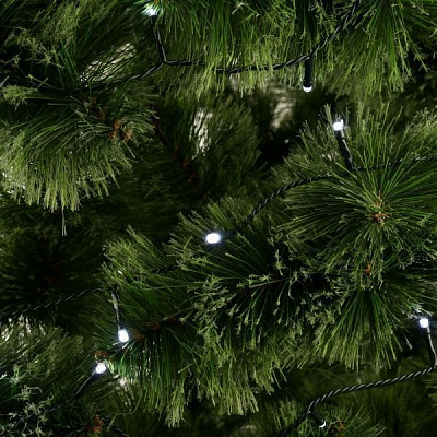 Электрогирлянда линейная внешняя встроенный светодиод (LED) 500 ламп 35м белая 