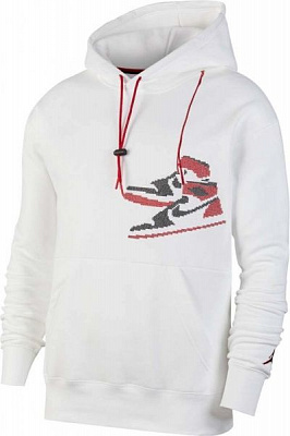 Джемпер Nike J JUMPMAN HOLIDAY PO CT3457-100 р. XL белый