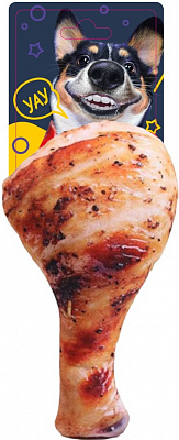 Игрушка для собак DGT-PETS Куриная ножка с пищалкой 20 см FG240419045N-1