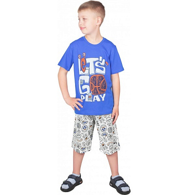 Комплект для мальчиков Roksana р.128–134 синий №0014/12036 
