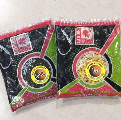 Прикормка Rocket Baits 1000 г кукурудза запарена