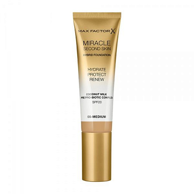 Тональная основа Max Factor Miracle Second Skin 05 Medium 30 мл