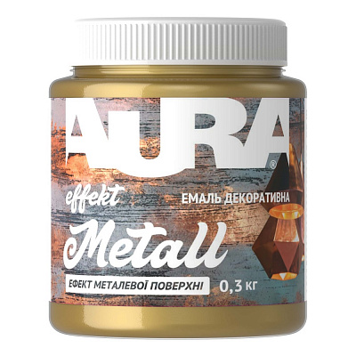 Декоративна фарба Aura® Effekt Metal золото 0,3кг