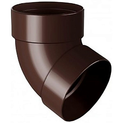 Відвід RAINWAY двомуфтовий 67° d75 мм коричневий
