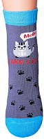 Носки детские Giulia KSL-005 calzino fumo р.16 серый с голубым 