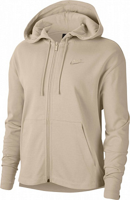 Джемпер Nike W NSW HOODIE FZ JRSY CJ3752-140 р. XS бежевий