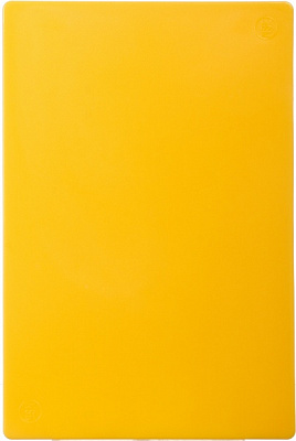 Доска разделочная пластик 30х45х1,25 см желтая