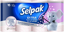 Туалетний папір Selpak Extra білий тришаровий 16 шт.