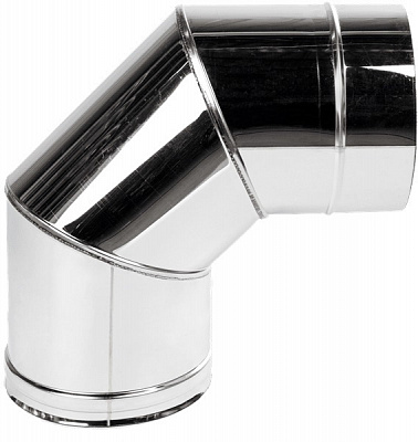 Коліно моно 0,8 мм нерж Ф180 мм 90°Versia-Lux