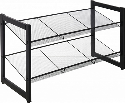 Подставка под обувь SO04342 2 уровня 310x740x420 мм / черный 