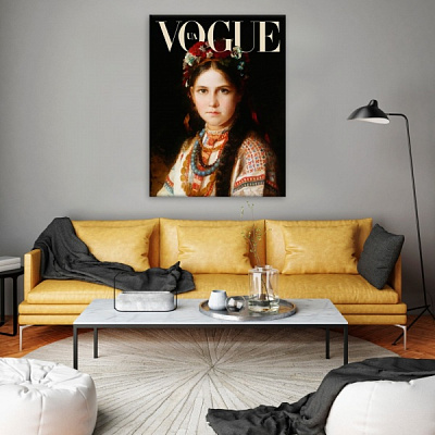 Постер Ukrainian Vogue 50x65 см Brushme