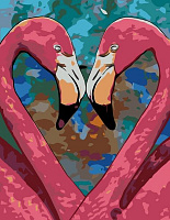 Картина за номерами Romantic Flamingo 35х45 см Rosa Start 