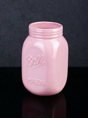 Ваза 2400-14 8х8х14 см рожева Eterna