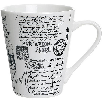 Чашка фарфоровая News 320 мл