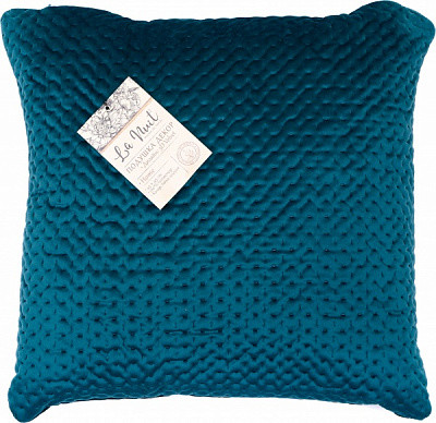 Подушка декоративная 3D Velvet 45x45 см темно-зеленый La Nuit 