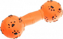 Игрушка для собак Lilli Pet Гантель с лапками винил со звуком 20 см