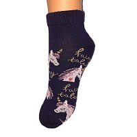Комплект шкарпеток Molly темно-синій Єдиноріг + рожеві однотонні р.16–18 темно-синій рожевий 