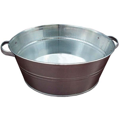 Таз оцинкований круглий 13 л
