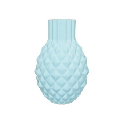 Ваза керамическая голубая Ананас