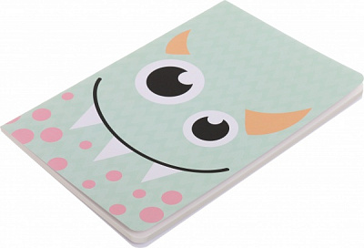 Блокнот Cute monster 1 зеленый 14,5x21 см