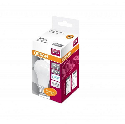 Лампа светодиодная Osram 8,5 Вт A60 матовая E27 220 В 6500 К 