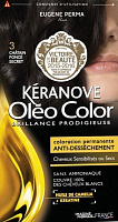 Крем-фарба для волосся Keranove Oleo Color №3 темний шатен 125 мл