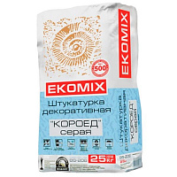 Штукатурка Ekomix Короїд BS 206 сіра 25 кг