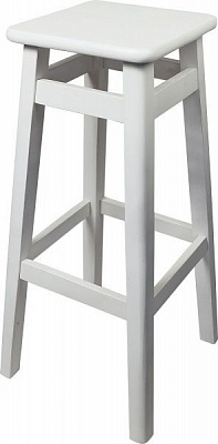 Табурет барный 800x300x300 мм белый / белый 