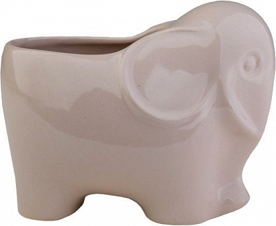 Кашпо керамічне Eterna 3106-11 слоненя фігурний бежевий