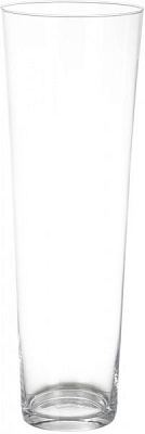 Ваза стеклянная 17х50 см