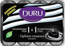 Мыло Duru 1+1 Активированный уголь и крем 360 г 4 шт./уп.