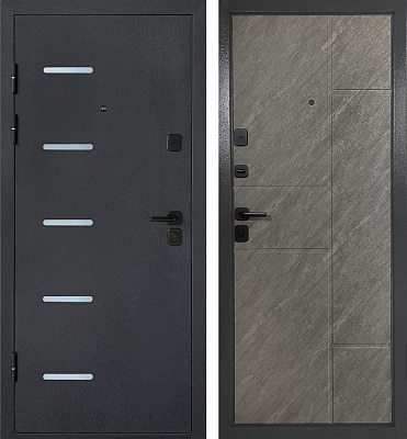 Двері вхідні Двері БЦ Січ бетон 2050х860 мм ліві