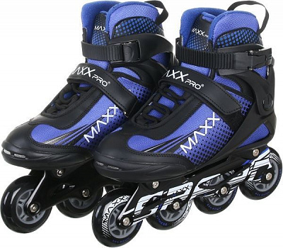 Роликові ковзани MaxxPro YX-0119-6ZM р. 45 синьо-чорний