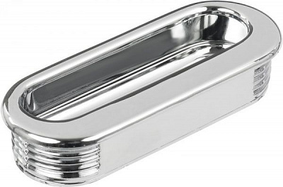 Мебельная ручка 0069CL ABS d26 мм полированный хром Poliplast 339Рс