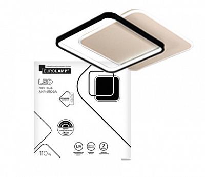 Люстра светодиодная Eurolamp акрил A59 110 Вт белый LED-LS-110-A59 