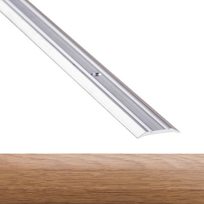 Поріжок алюмінієвий 5-А Лугалпроф профільований з отворами 3x25x900 мм дуб новий