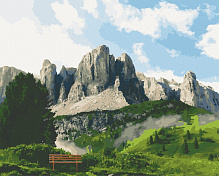 Картина по номерам Доломитовые Альпы 10555-АС 40х50 см ArtCraft 