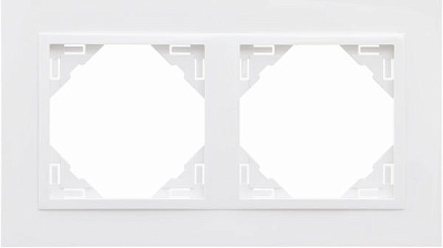 Рамка двомісна Efapel ANIMATO Logus універсальна білий 90920 TBB