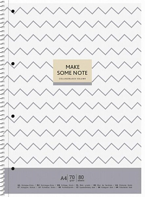 Блокнот А4 80 аркушiв клітинка A4-080-6505K Школярик