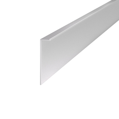 Плинтус алюминиевый скрытого монтажа АЛЮПРО ПАС-3429 серый 70х2500 мм 