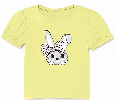 Футболка для дівчаток KOSTA р.98–104 жовтий 2251-8