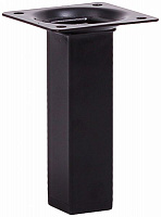 Мебельная ножка Larvij L61S10BL25 квадратна 25х25х100 мм черная 