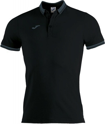Поло Joma POLO SHIRT BALI II BLACK S/S 100748.100 р. M черный