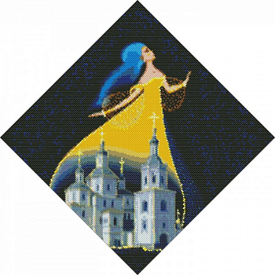 Алмазна мозаїка Берегиня Сум 40х40 см Ідейка