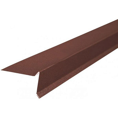 Торцева планка для бітумної черепиці PSM PROFILE PSM RAL 8017 коричнева 2м