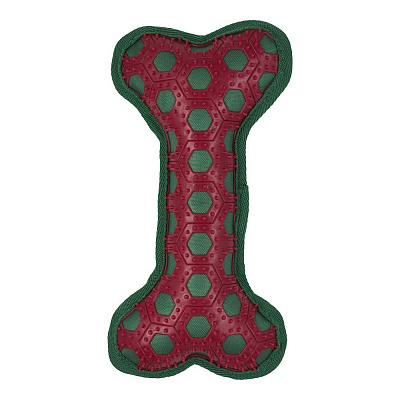 Игрушка для собак AnimAll GrizZzly Кость 22 см зеленый с красным (184884)