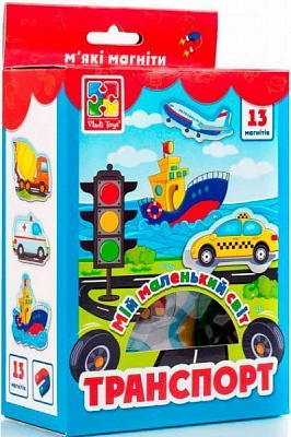 Гра магнітна Vladi Toys Мій маленький світ: Транспорт VT3106-12