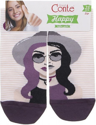 Носки Conte Happy 17С-21СП 133 р. 25 фиолетовый 